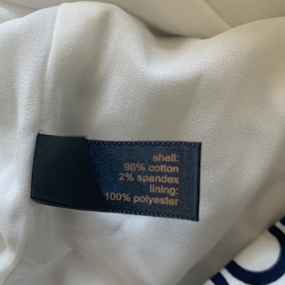 NWT Outback Red Navy and White Geometric Strapless Cocktail Dress Size 0 - Picture 4 of 5